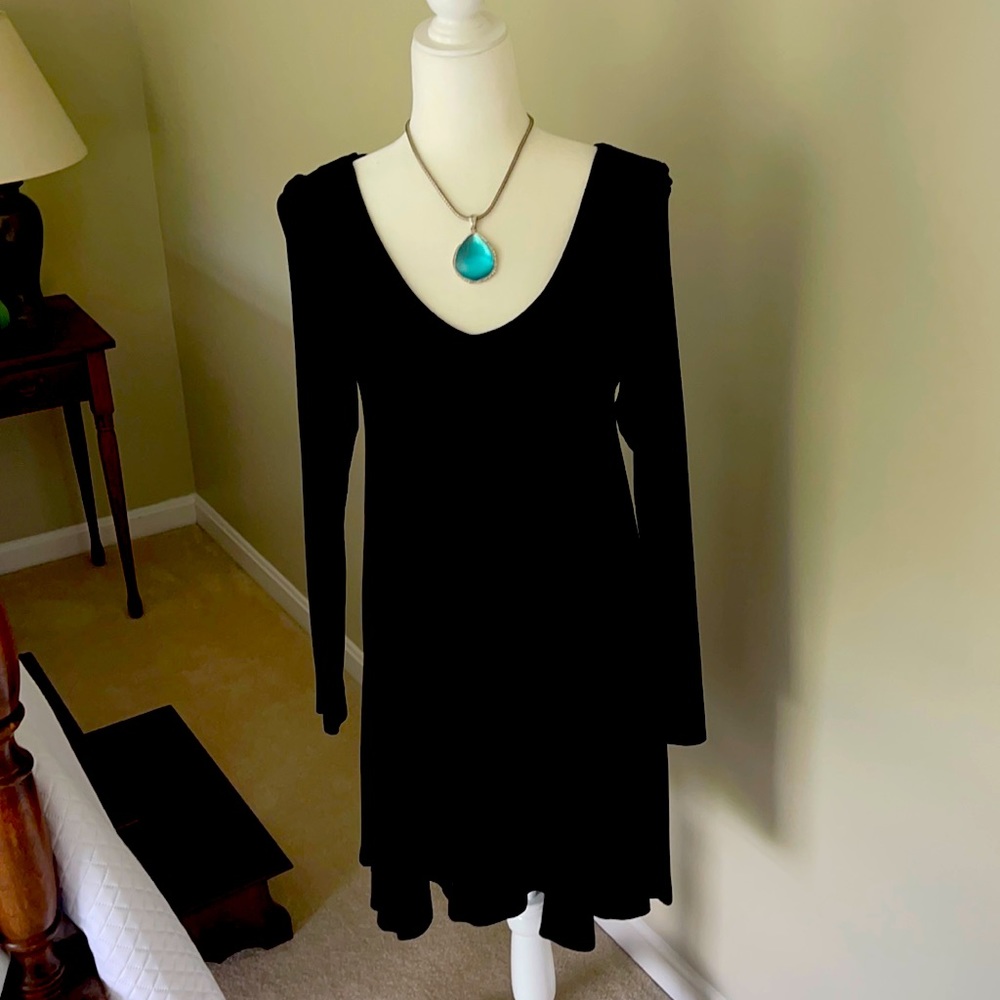 Long sleeve tee shirt dress size L